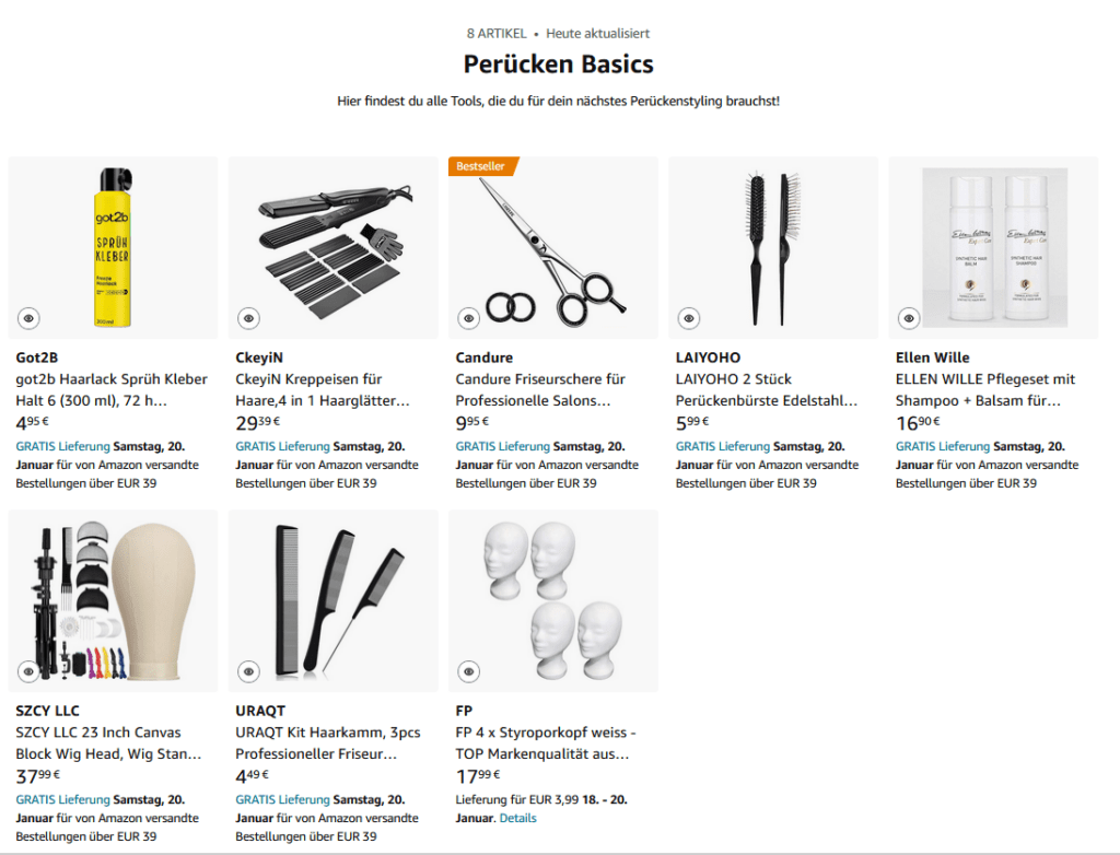 perücken basics storefront