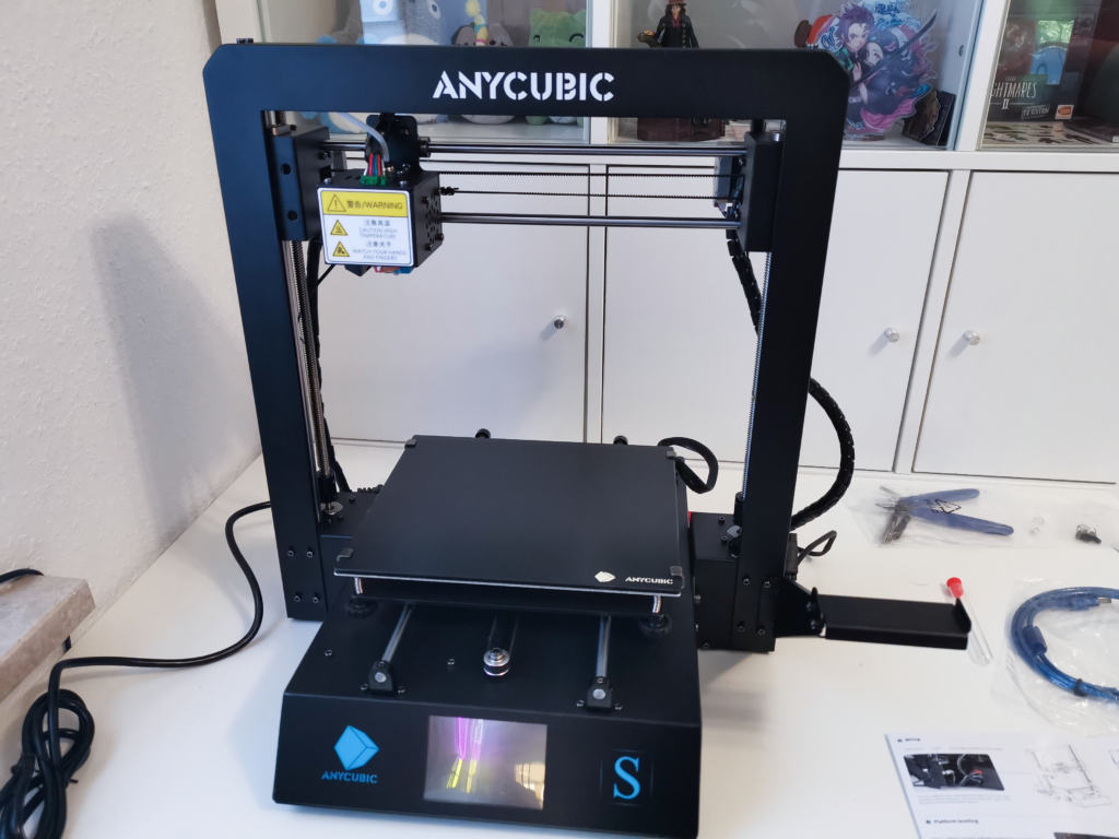 Der Anycubic I3 Mega S im aufgebauten Zustand