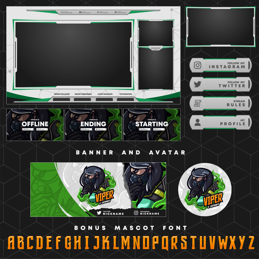 Twitch Design Sample Green