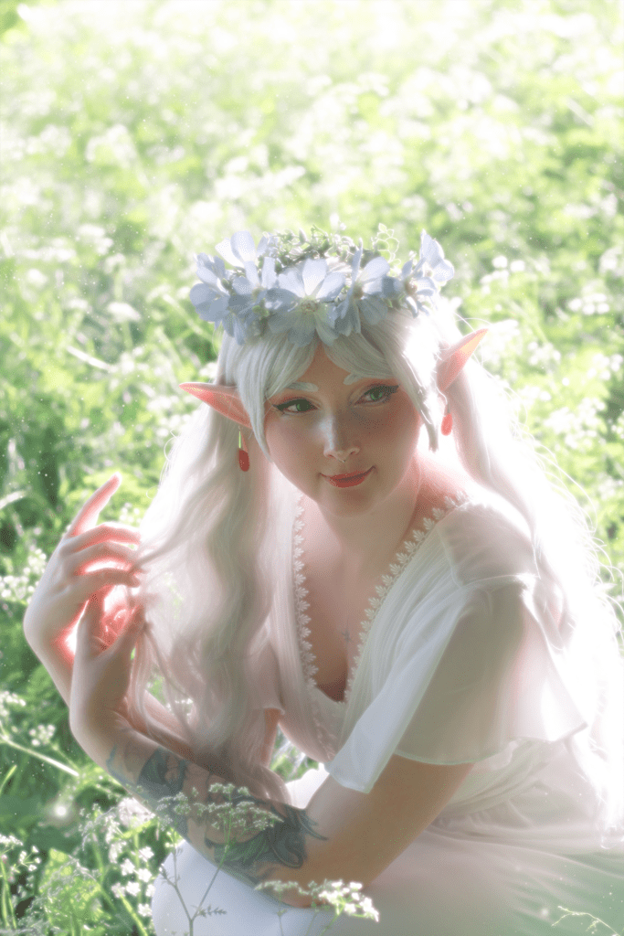 Frieren Cosplay Glowing Magic